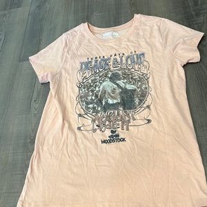WoodStock  pink graphic tee